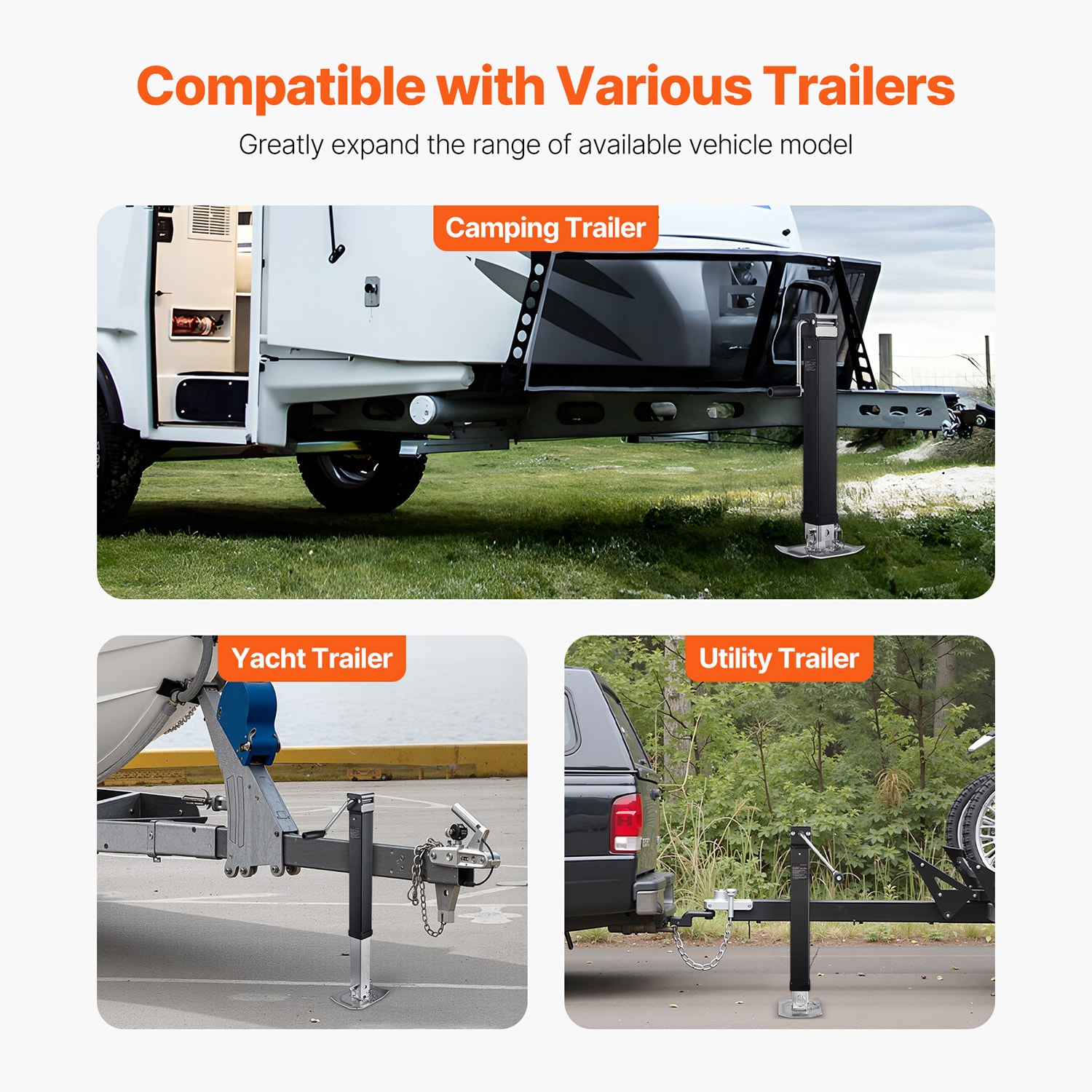 Weld-on Pipe Mount Swivel Trailer Jack With 8000 Lbs Capacity_voghion.com